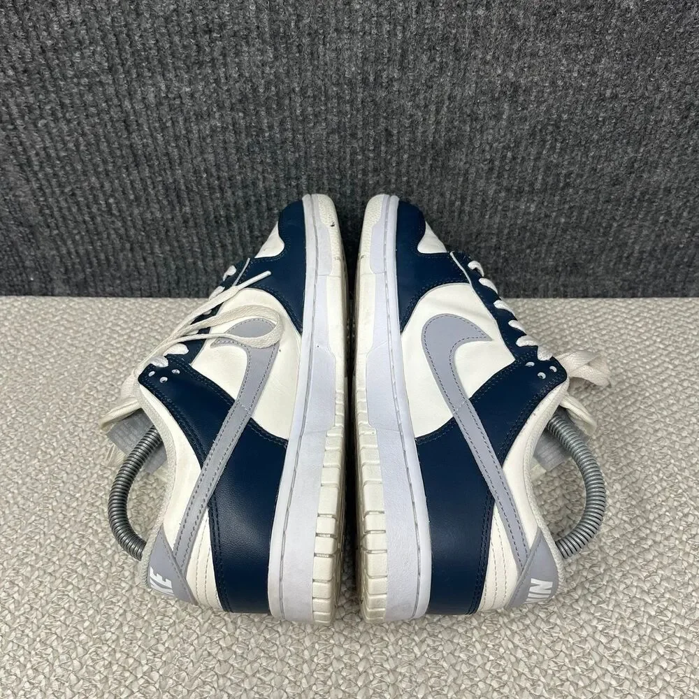 Nike Dunk Low Sail Navy Blue White Wolf Grey Shoes Women’s 8.5 HV2390-100